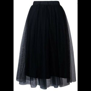 Tulle Midi Skirt